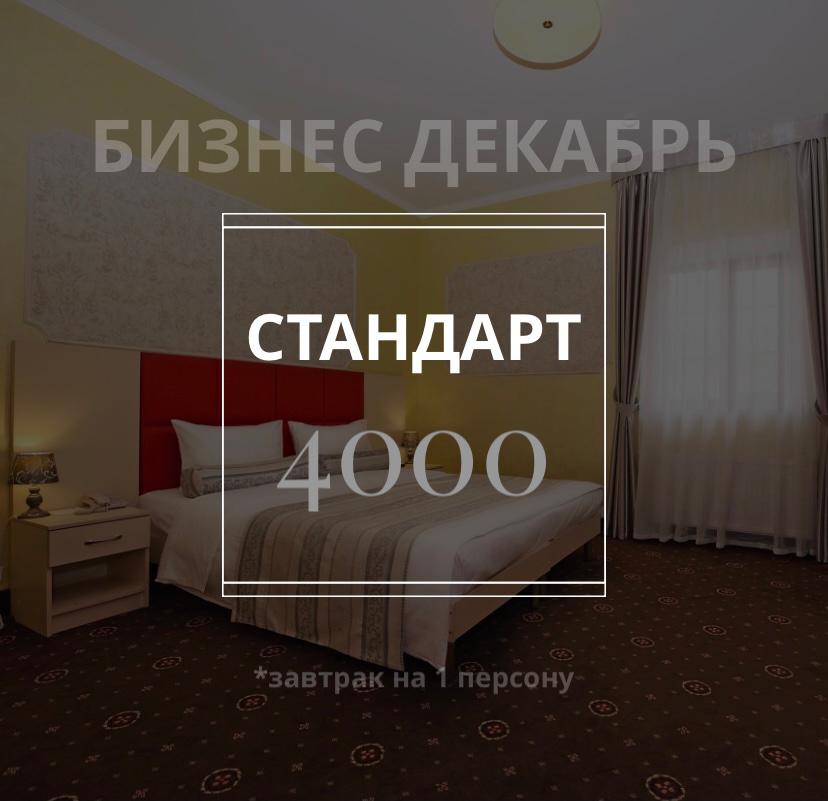 Бизнес Декабрь — Стандарт за 4000 рублей/сутки с завтраком